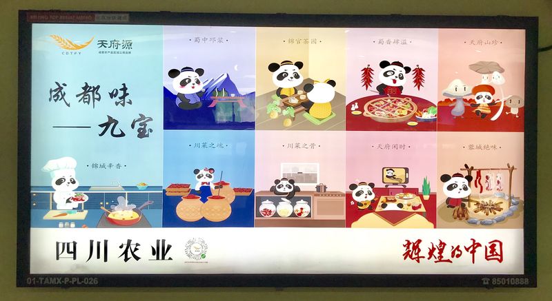 主题展 “成都味·九宝”形象展示