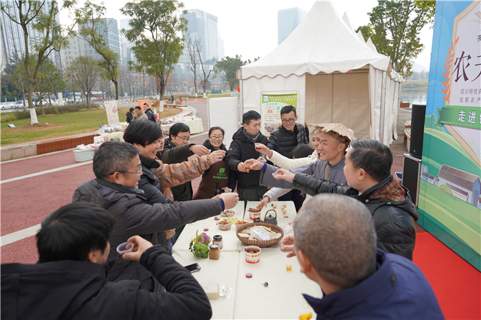 特色农产品品鉴、推介现场