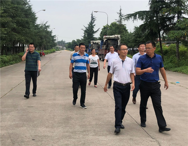 王建中率集团公司投运部,中际公司相关人员,在大邑县委常委王谚陪同下