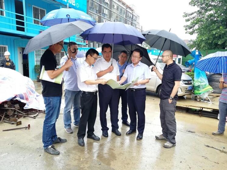 李朝林调研蓉海公司万年综合体 李朝林调研蓉海公司万年综合体